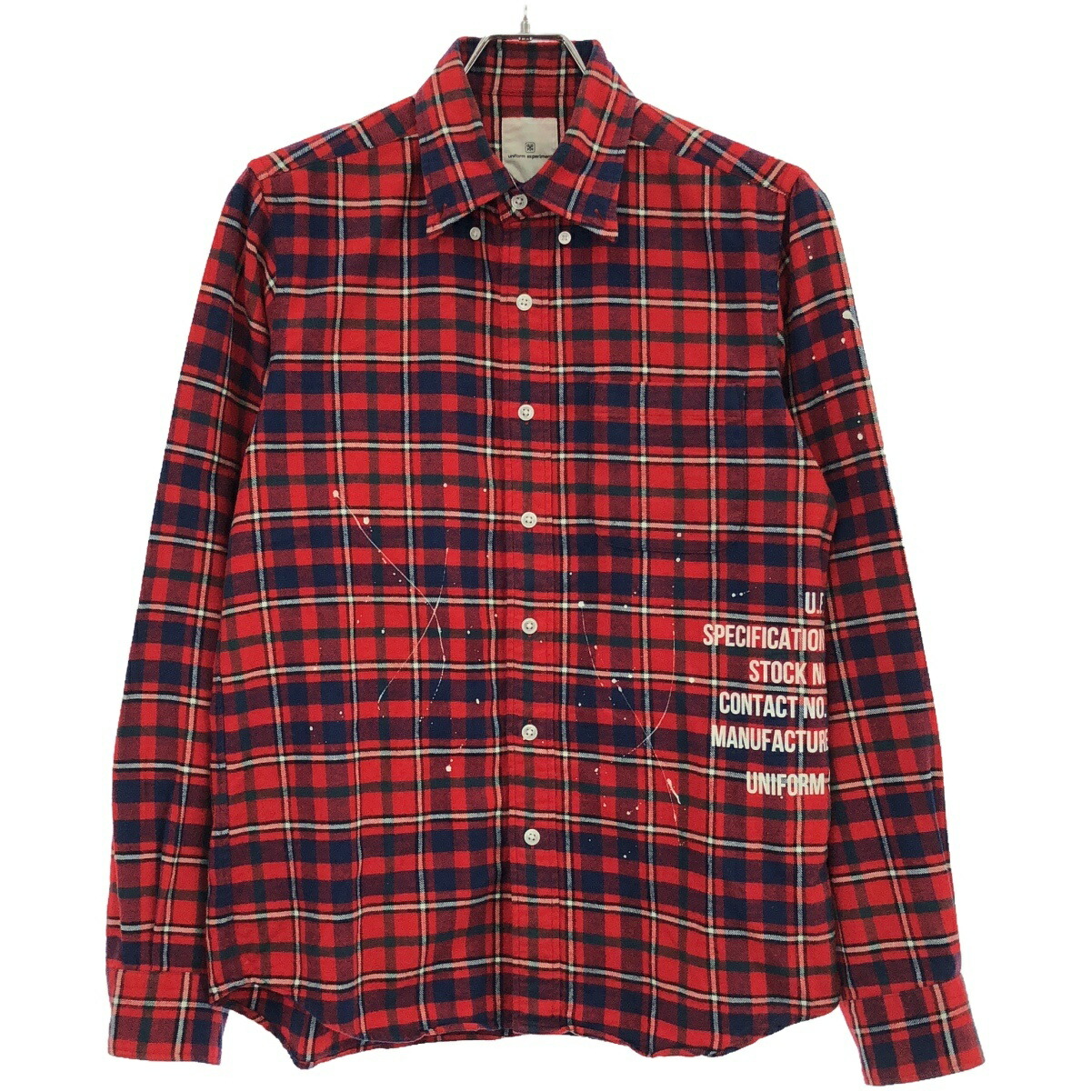 楽天市場】【中古】uniform experiment24SS LINEN CHECK LOGO