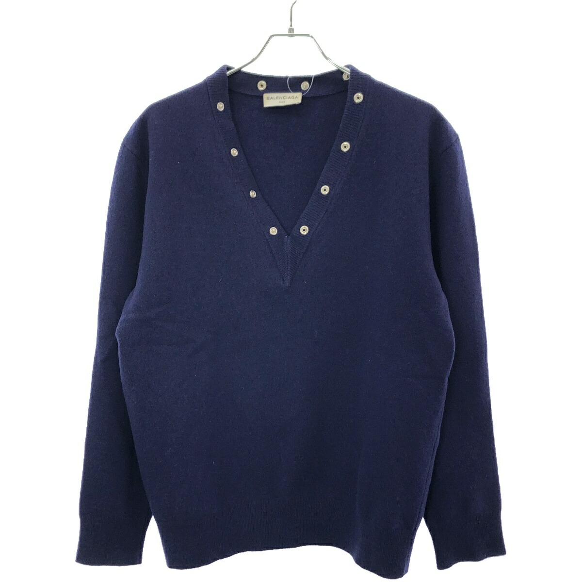 BALENCIAGA 長袖セーター 38ダークブラウン　ウールニット　ベロア オンラインファッション - BALENCIAGA 長袖セーター 38ダーク