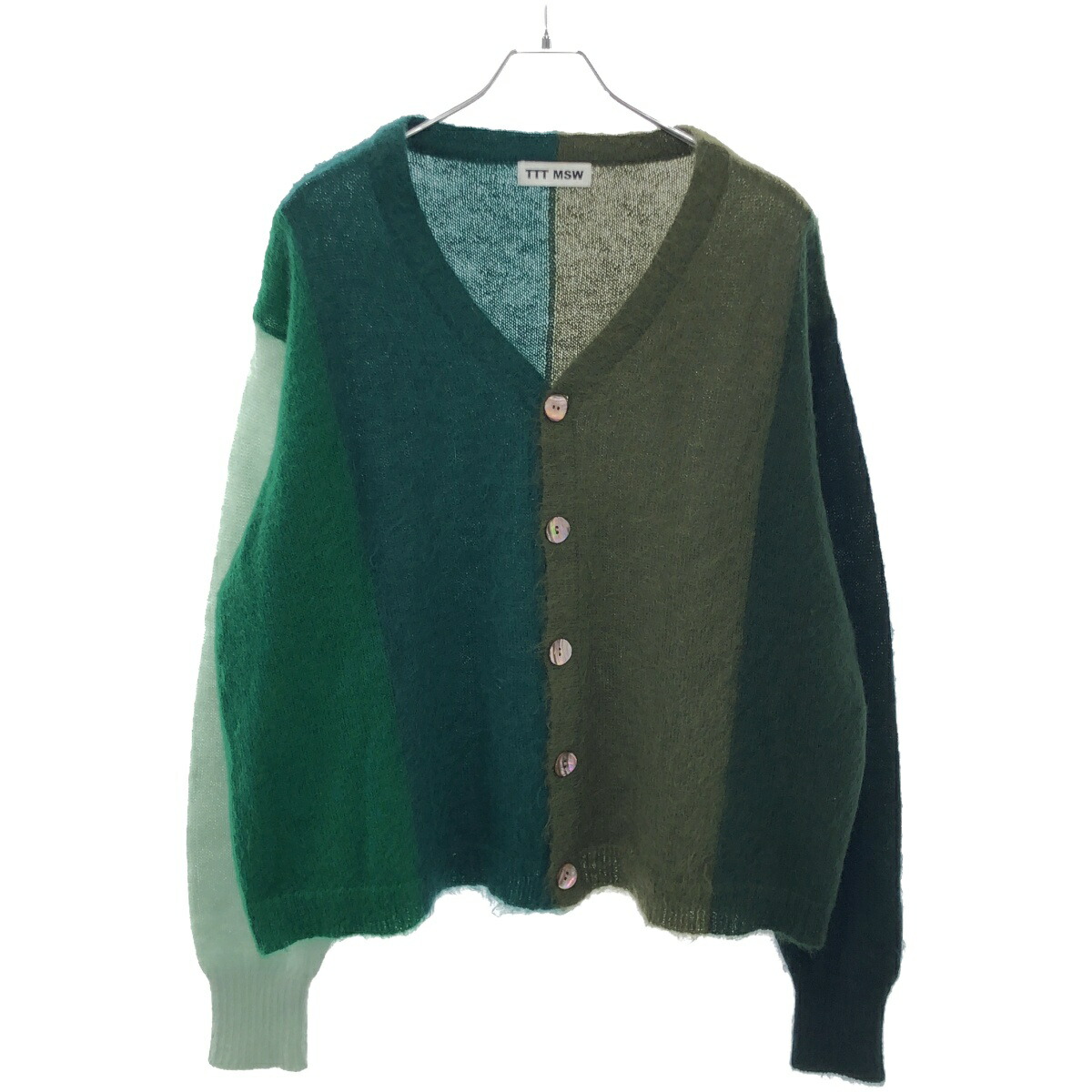 TTT_MSW 22SS シースルーニットカーディガン ttt msw 22ss see through cardigan カーディガン - メルカリ