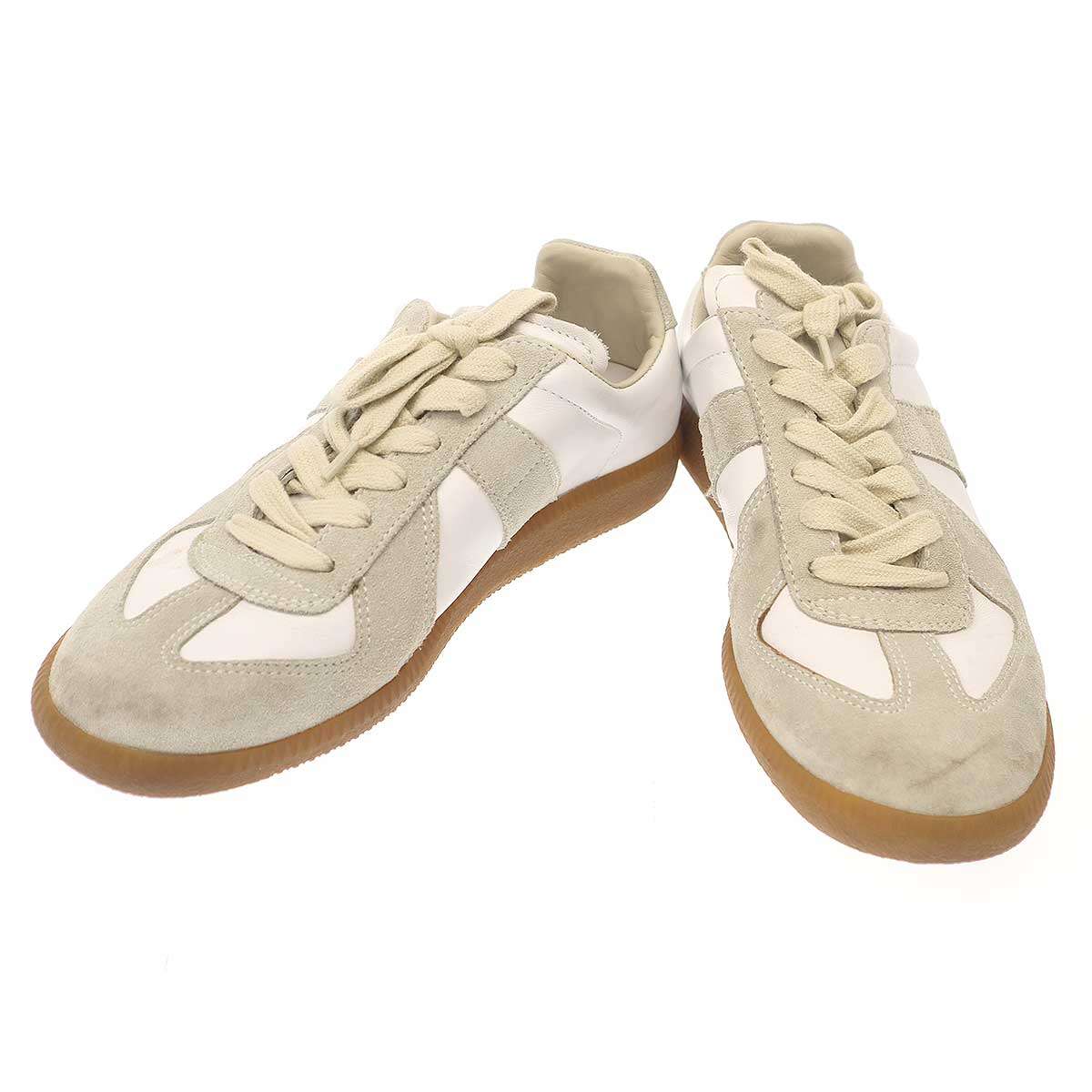 Maison Martin Margiela 22 住みか マルタン マルジェラ 22 REPLICA 1970\u0027s ジャーマントレーナースニーカー  白いこと 37 【中古】 ITA5HR6ZSWYQ