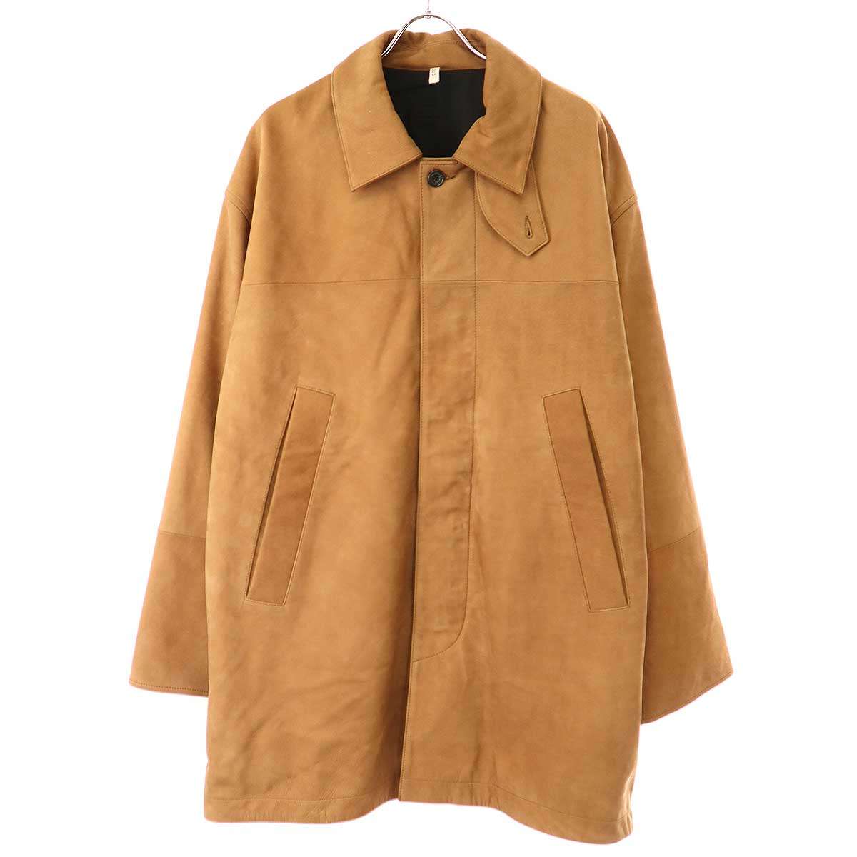 CCU シーシーユー 24AW MAC COAT ヌバックレザーマックコート SH-52-C-NUBUCK-2 キャメル 2 【中古】 IT78FHUEE3XU｜MODESCAPE 店
