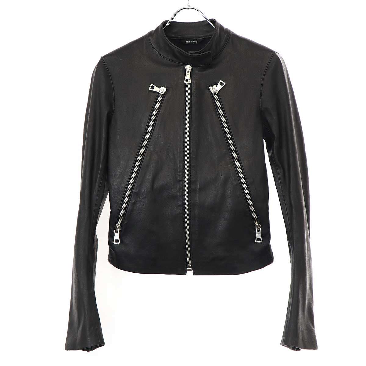 極美品　Margiela　メゾンマルジェラ　ラムレザージャケット　ブラック 黒 楽天市場】Maison Margiela メゾンマルジェラ 5ZIP ラムレザー