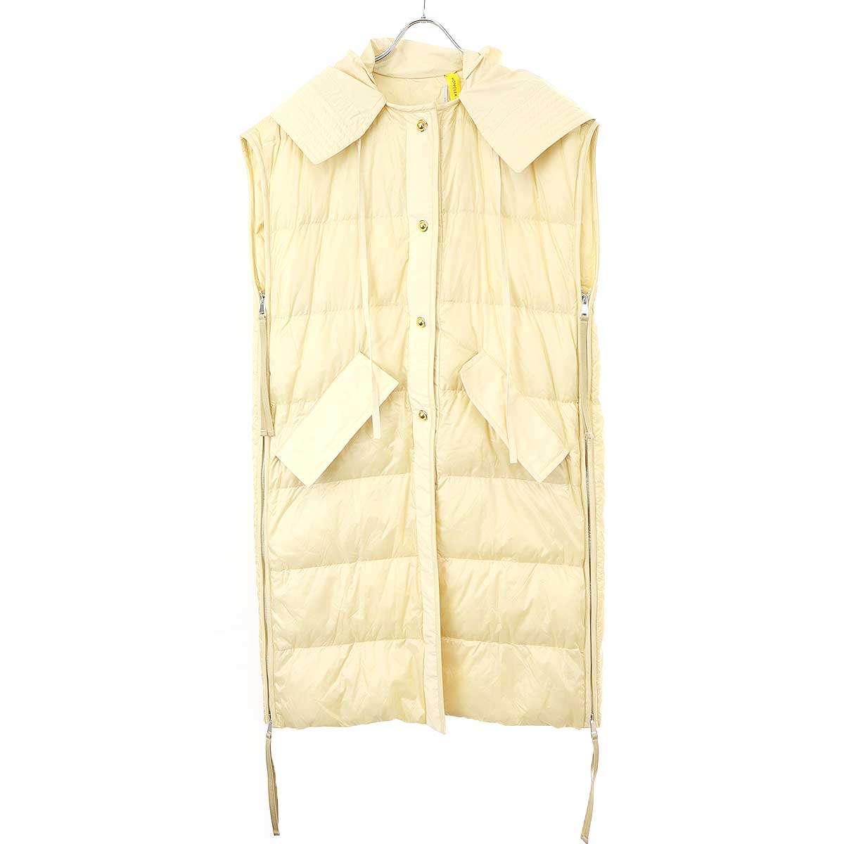 MONCLER GENIUS 1952 モンクレールジーニアス CAMELLIAS GILET ロングダウンベスト F10941C50700 ベージュ 00 【中古】 ITOUAWFC31YM|MODESCAPE 店