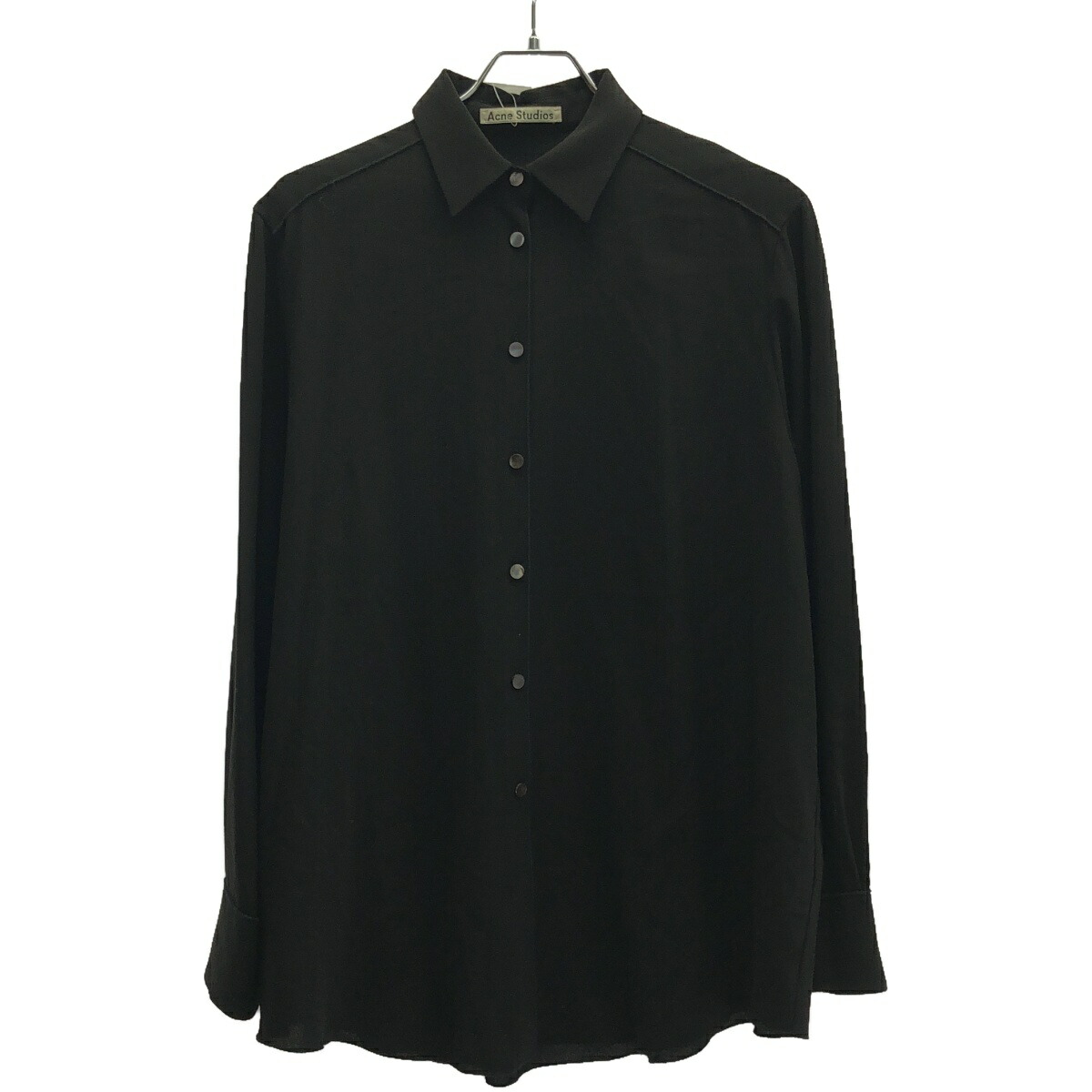 Acne Studios アクネストゥディオズ オーバークラックレザーシャツ FN-WN-BLOU000443 グレー 34 IT65QIOZUMD4 Acne Studios アクネストゥディオズ オーバークラックレザー