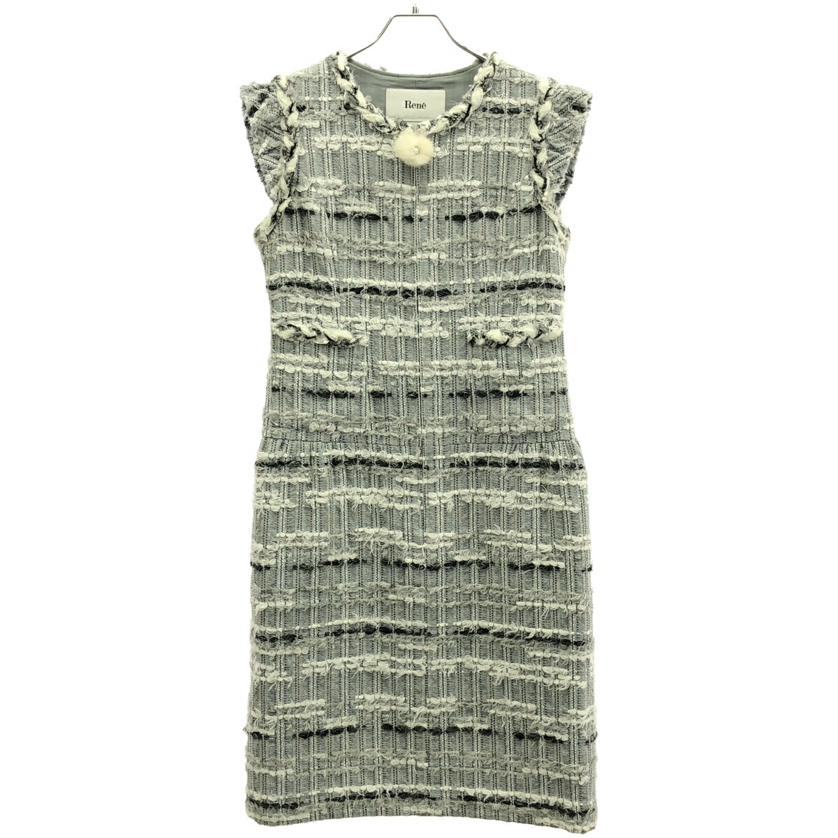 楽天市場】【ルネ】Rene マリアケント ツイード ノーカラージャケット