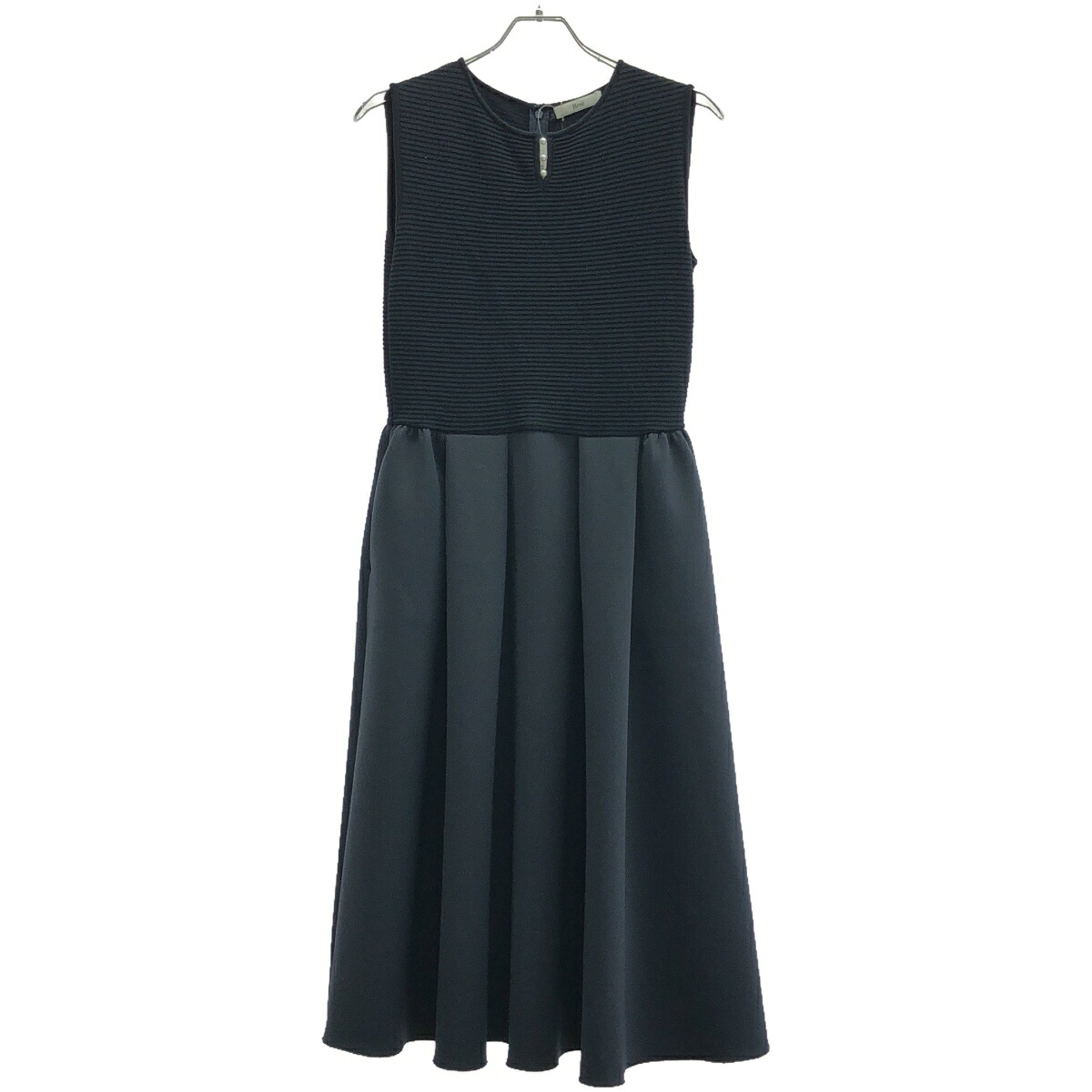 楽天市場】【ルネ】Rene 21年 パール ノースリーブ フリル ワンピース