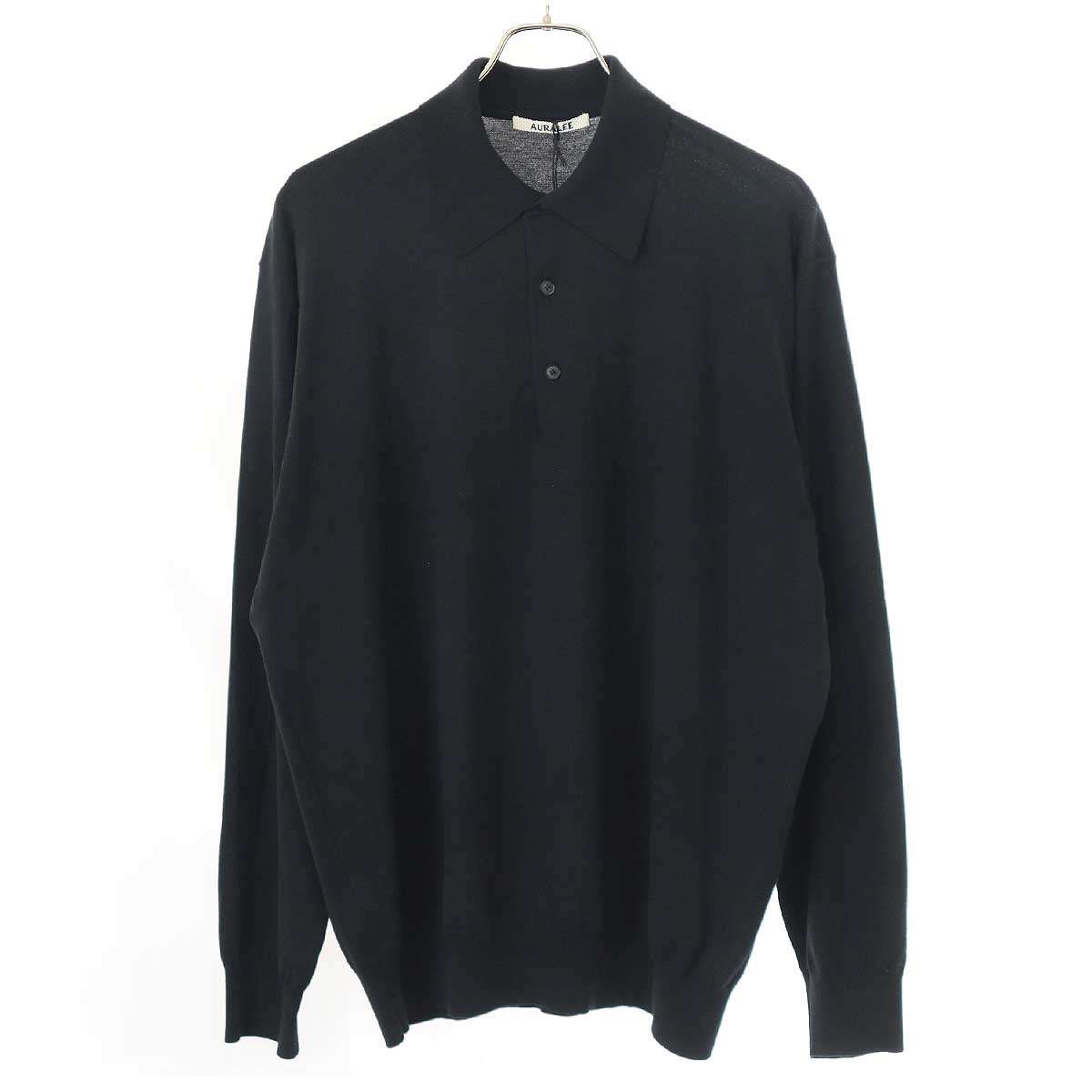 AURALEE 24AW SUPER HIGH GAUGE SWEAT ZIP P O HALF PULLOVER