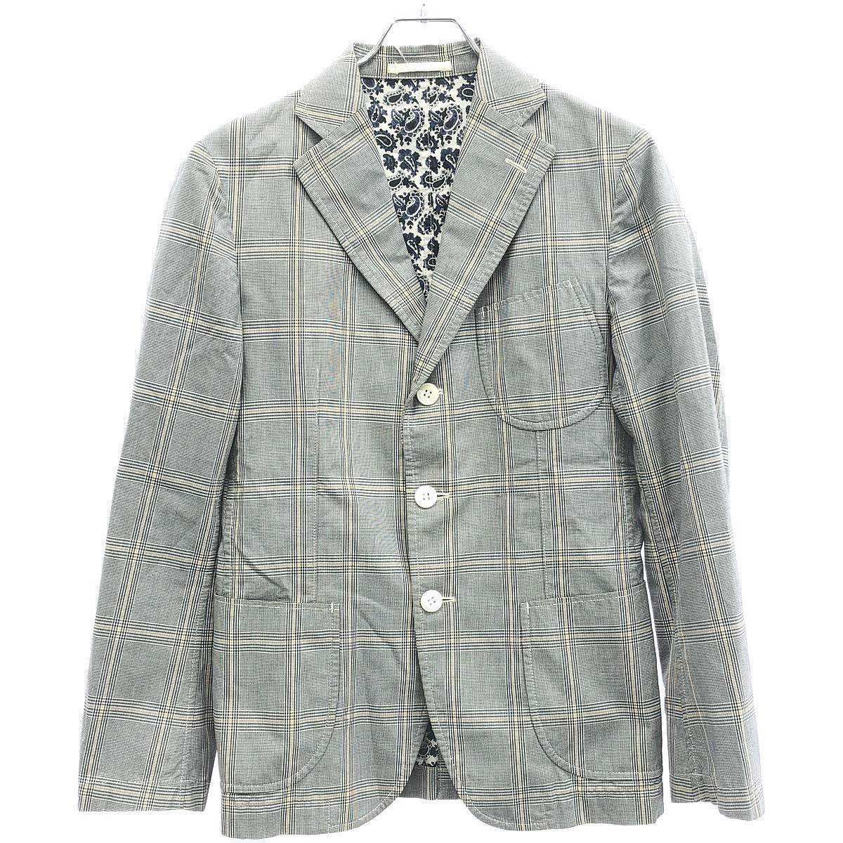 コムデギャルソンオム 1988AW グラフチェック2Bテーラードジャケット COMME des GARCONS HOMME 2B テーラード ジャケット