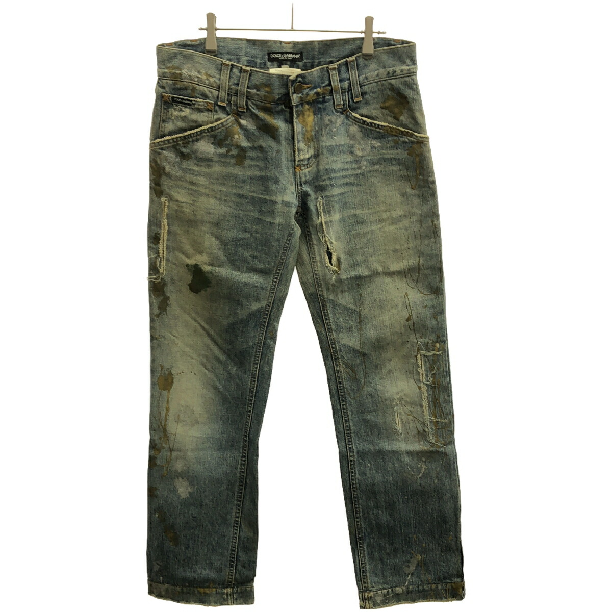 DOLCE & GABBANA ダメージデニム➕ペイントデニム DOLCE&GABBANA ドルチェアンドガッバーナ ペイント ダメージ加工