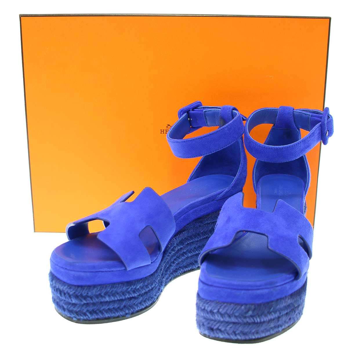 楽天市場】HERMES エルメス イラナ エスパドリーユ ウェッジソール