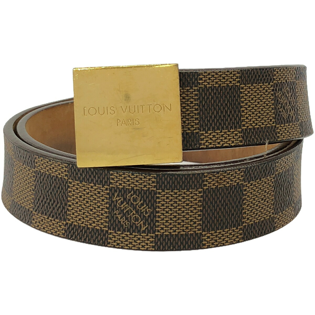 ルイヴィトン ダミエ サンチュール キャレ ベルト M6802 レディース LOUIS VUITTON ルイヴィトン サンチュール キャレ ベルト #80