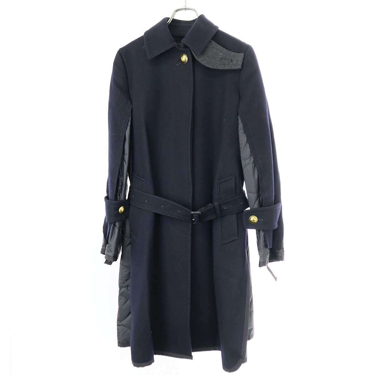 楽天市場】sacai サカイ 21AW ドッキング コート 1 ベージュ 【中古