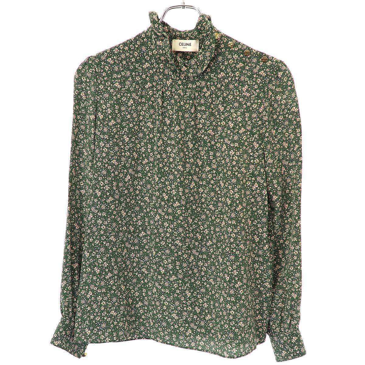CELINE セリーヌ Triomphe Frill Blouse クレープ ド シーヌ フリルブラウス クラシックフィット シルク 長袖 トリオンフ レディース 2B962929W 97TM 楽天市場】CELINE セリーヌ Triomphe Frill Blouse クレープ ド