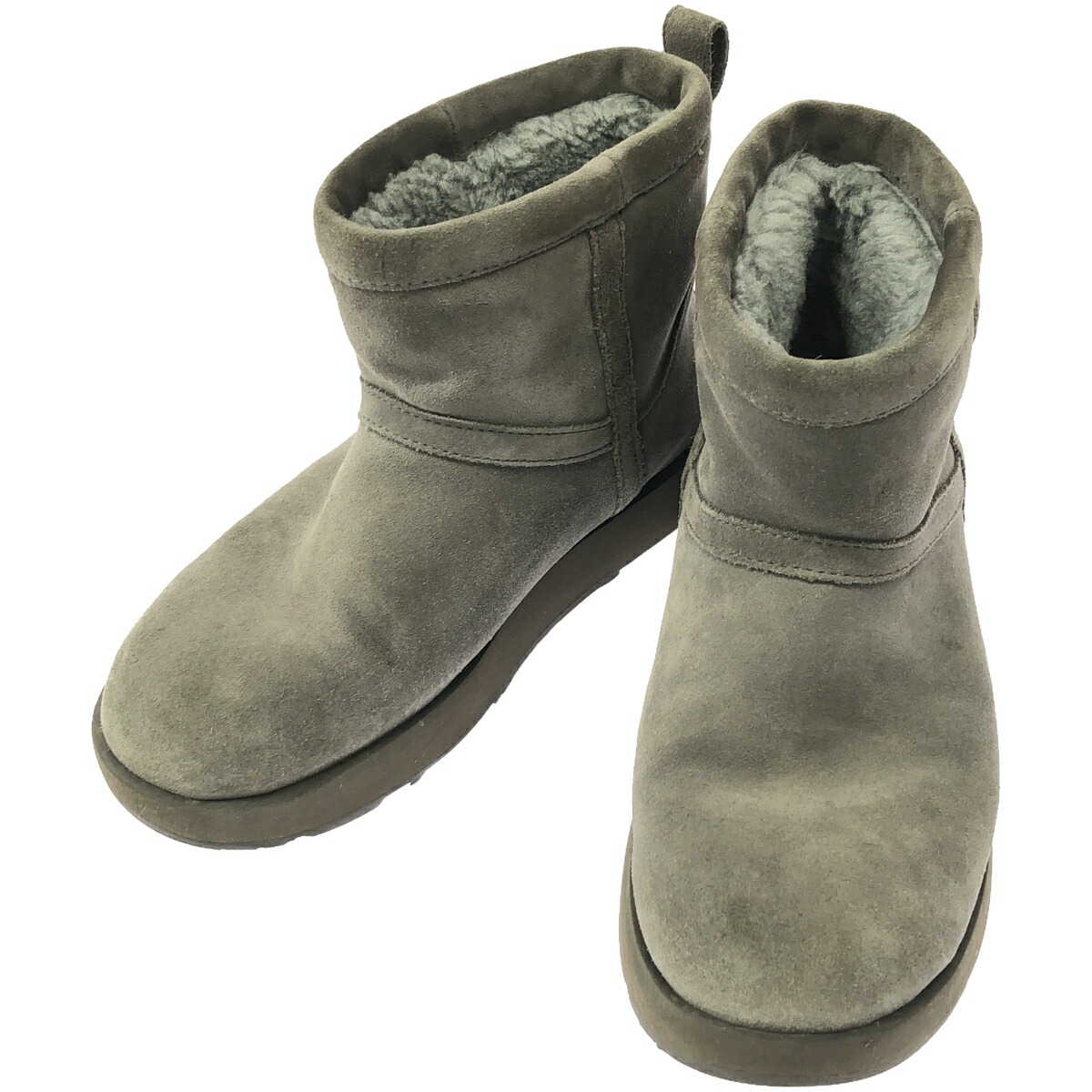 楽天市場】【中古】UGG 1003889 US5 22cm グレー ミニ ベイリー ボタン