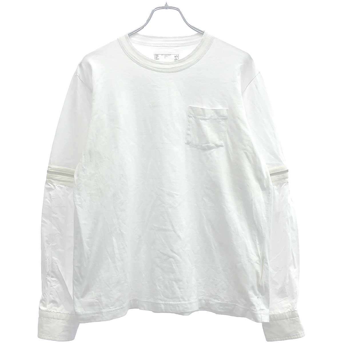 【美品】Sacai 24ss ボンディングスウェット　ジッププルオーバー 楽天市場】sacai サカイ 24SS Suiting Bonding Pullover ハーフ