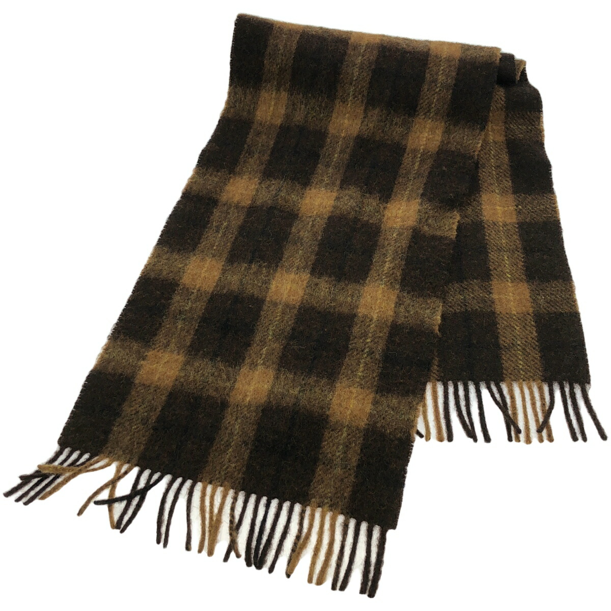 SAINT LAURENT ブラックマフラー　カシミヤ100% Saint Laurent(サンローラン) マフラー(メンズ) - 海外通販のBUYMA