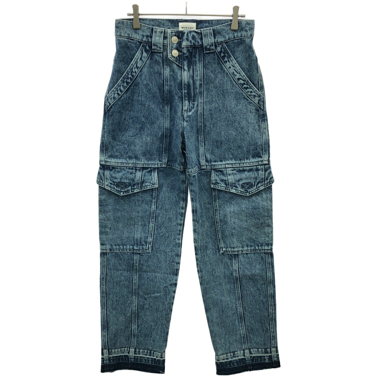 ISABEL MARANT フレイドヘムデニムショ【関税込】 JORJE パンツ メンズ 青 | ISABEL MARANT 公式サイト
