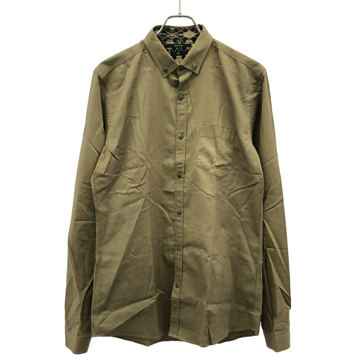 GUCCI レザーシャツ ブラック 楽天市場】【グッチ】Gucci メンズ スエード ジェニュイン レザー