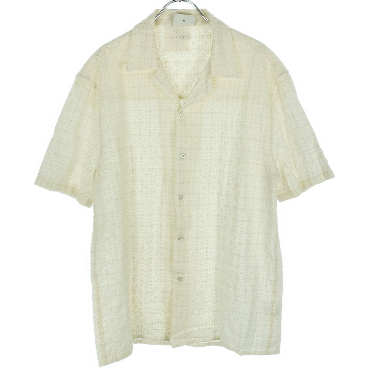 DROLE DE MONSIEUR ドロール ド ムッシュ クロシェハーフスリーブシャツ B-SH129-C0044 ベージュ M 【中古】 IT6VUF3S32SW｜MODESCAPE 店