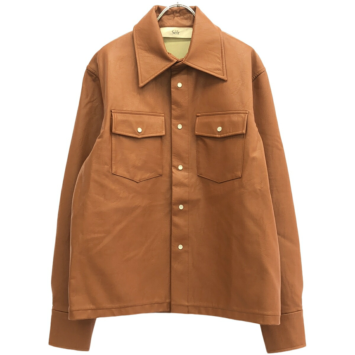 レザーパイピングスウェードシャツジャケット 楽天市場】【メンズ新品】SEFR (セファ) RAINIER OVERSHIRT