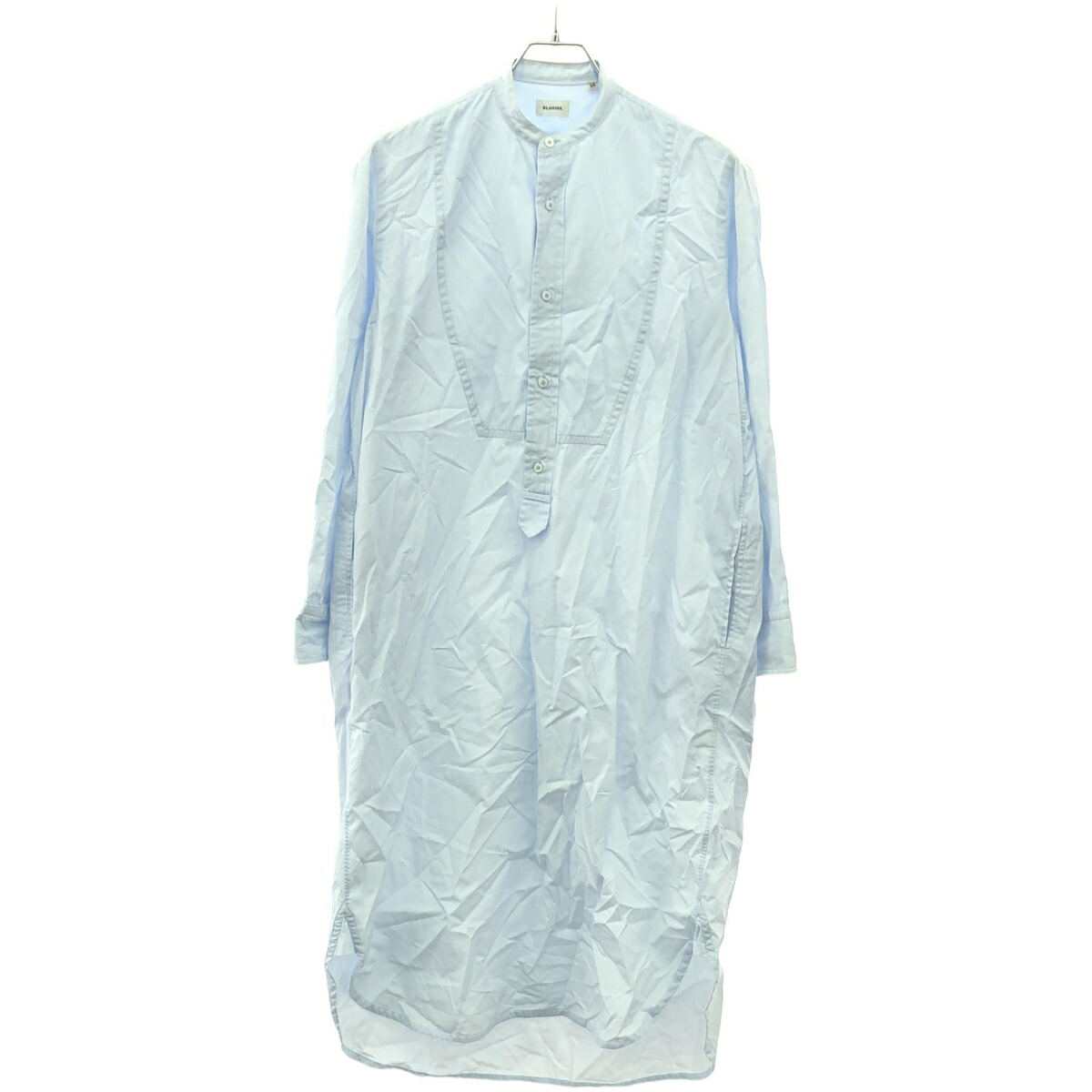 楽天市場】BLAMINK ブラミンク ウールバンドカラーロングワンピース