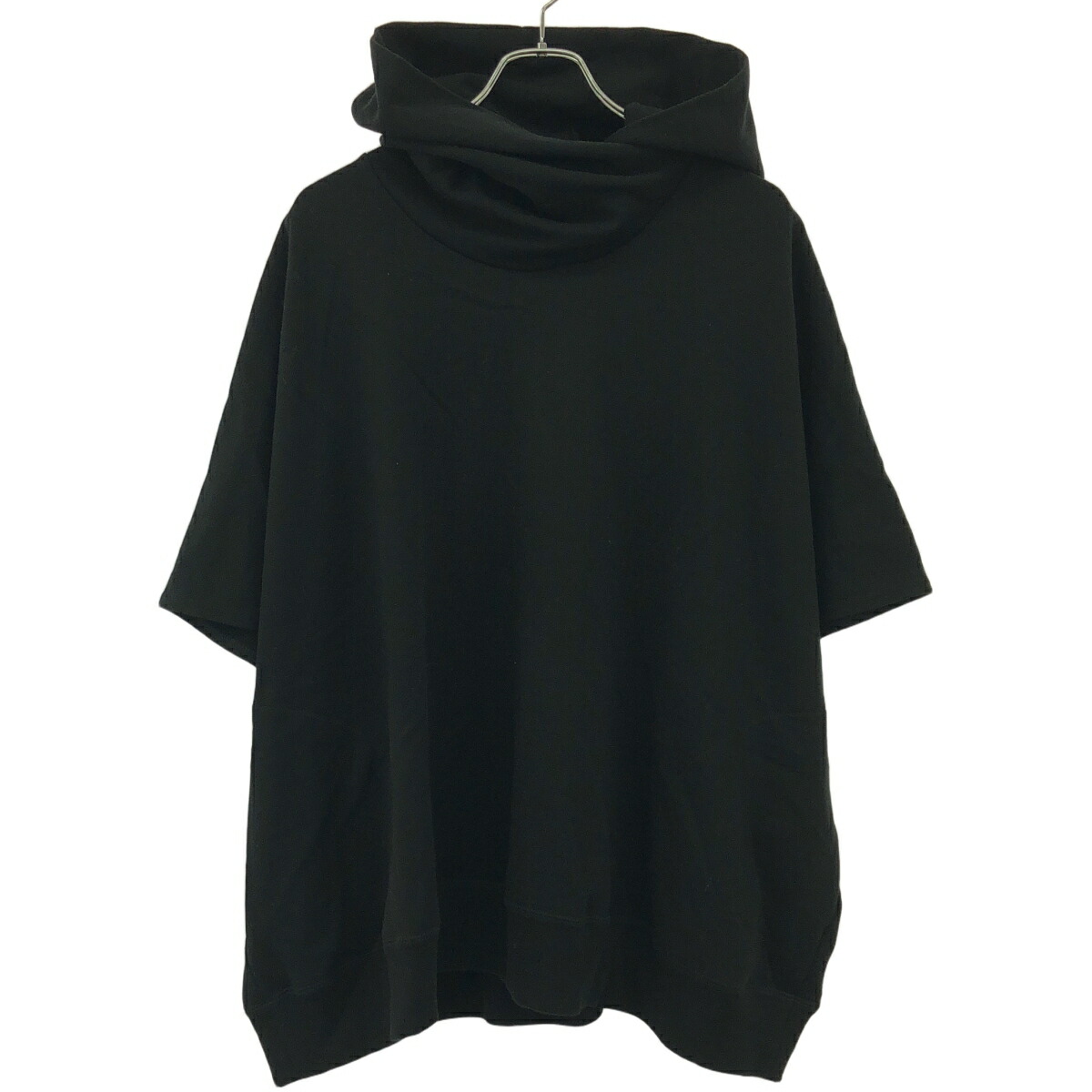 LAD MUSICIAN ラッドミュージシャン 25SS LOOP BACK CLOTH SLEEVELESS BIG PULLOVER PARKA ショートスリーブパーカー 2125-603 ブラック 42 【中古】 IT5AGHZF1FZF