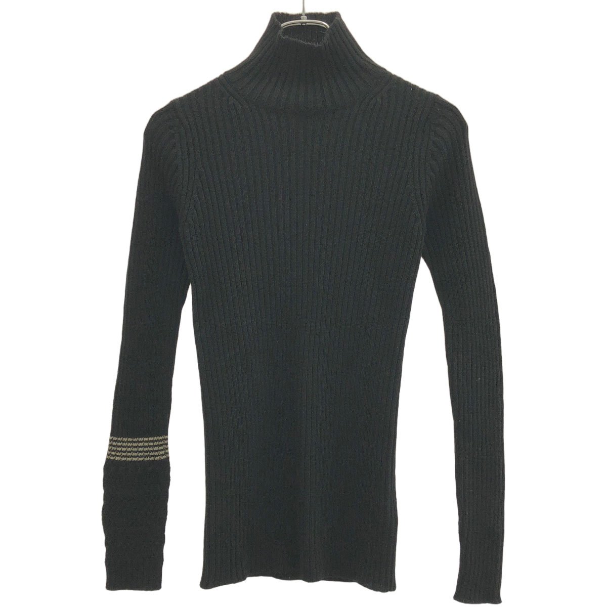 Y's ワイズ 24AW ハイネックリブニットセーター YB-K90-683 ブラック 2 【中古】 ITU7Z52ABZUO｜MODESCAPE 店