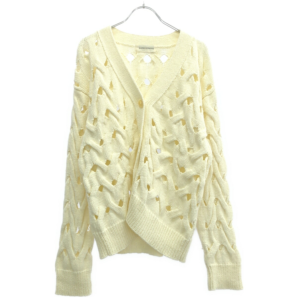 SAYAKA DAVISサヤカデイヴィス ウールハイカラーニット ホワイト セーター | SAYAKA DAVIS (Women)/サヤカデイヴィス | 三越伊勢丹