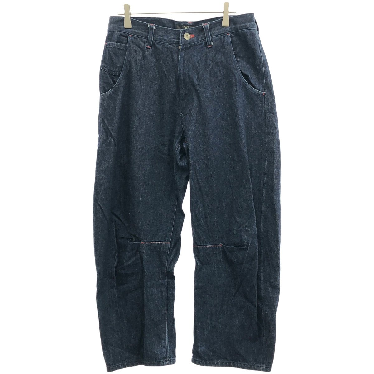 新品　Y's ワイズ　21ss 顔料染　デニム調　レーヨン　サルエルパンツ 新品 Y's ワイズ 21ss 顔料染 デニム調 レーヨン サルエルパンツ