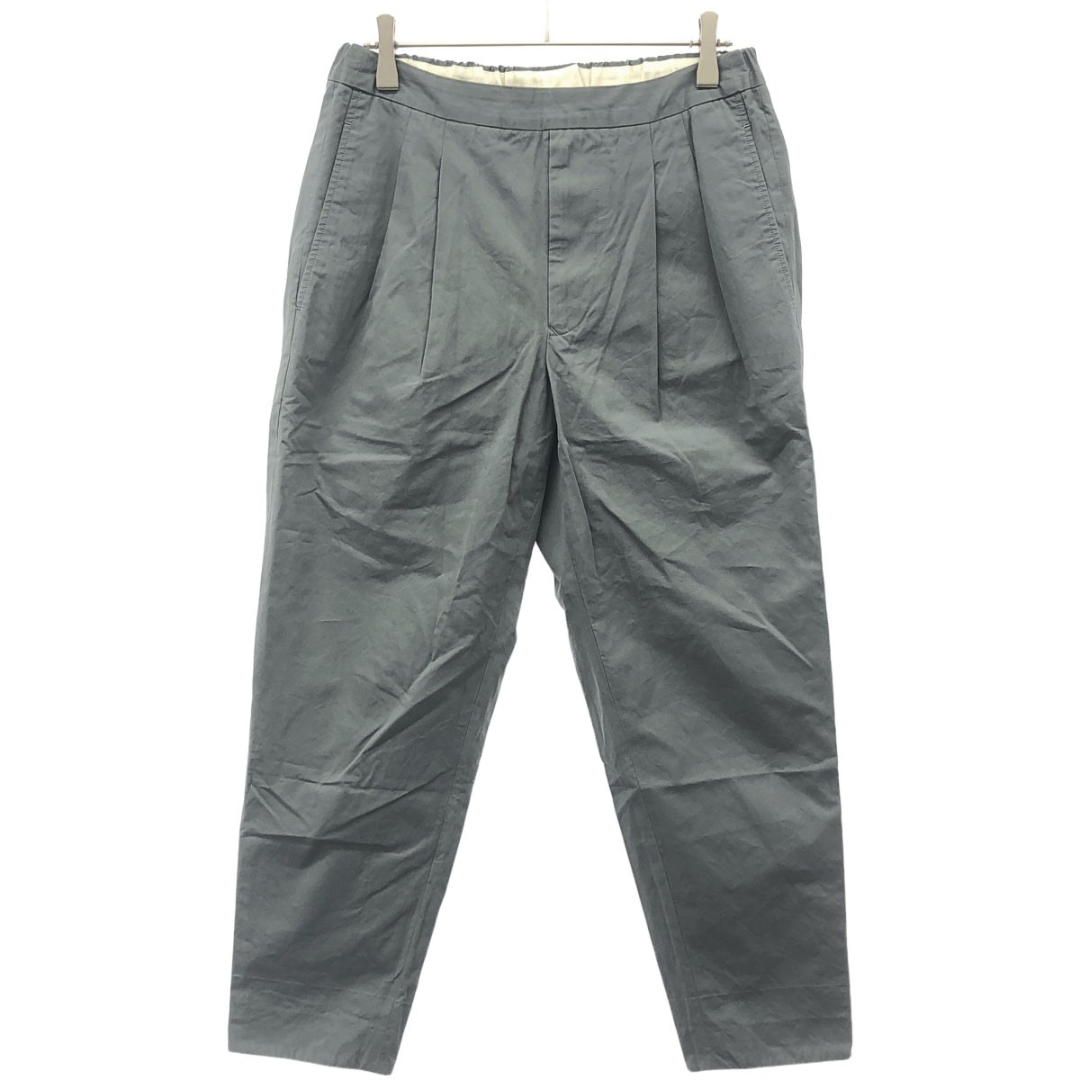 美品 サイ 定価4,9万円 チェック柄イージーパンツ Scye Basics SCYE BASICS サイベーシックス 20SS チノクロスドローストリング