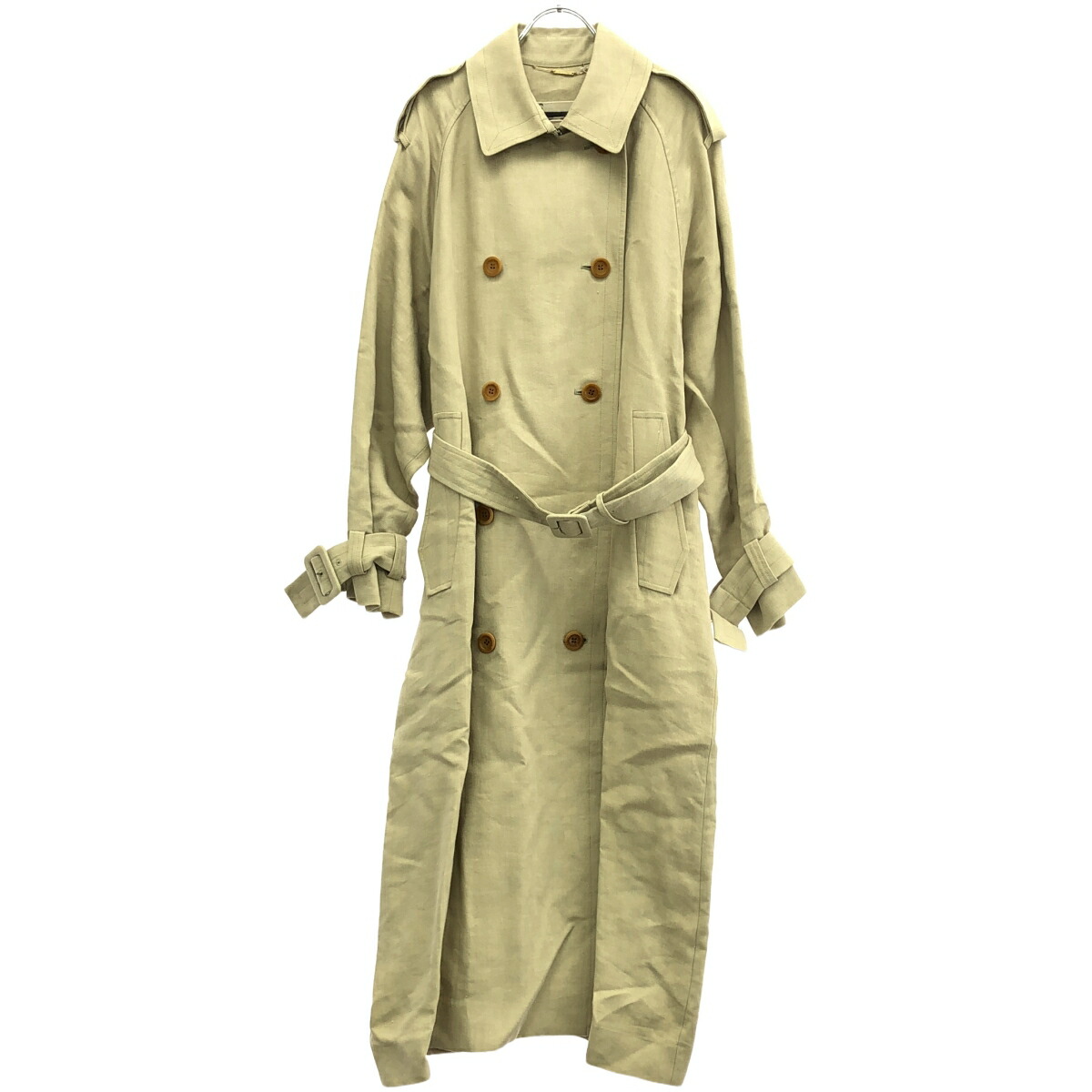 m*e様 カオス　Chaos　スーペリアダブルコート　ロング丈　ベルト付き　グレ 楽天市場】Chaos カオス コート ロング ウール ライトグレー系 FREE