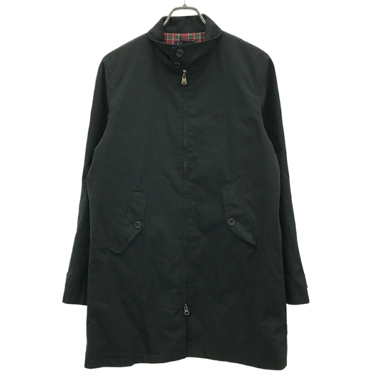 FRED PERRY ユニオンジャック チェスターコート ウールブレンド 紺色 FRED PERRY ユニオンジャック チェスターコート ウールブレンド 紺色