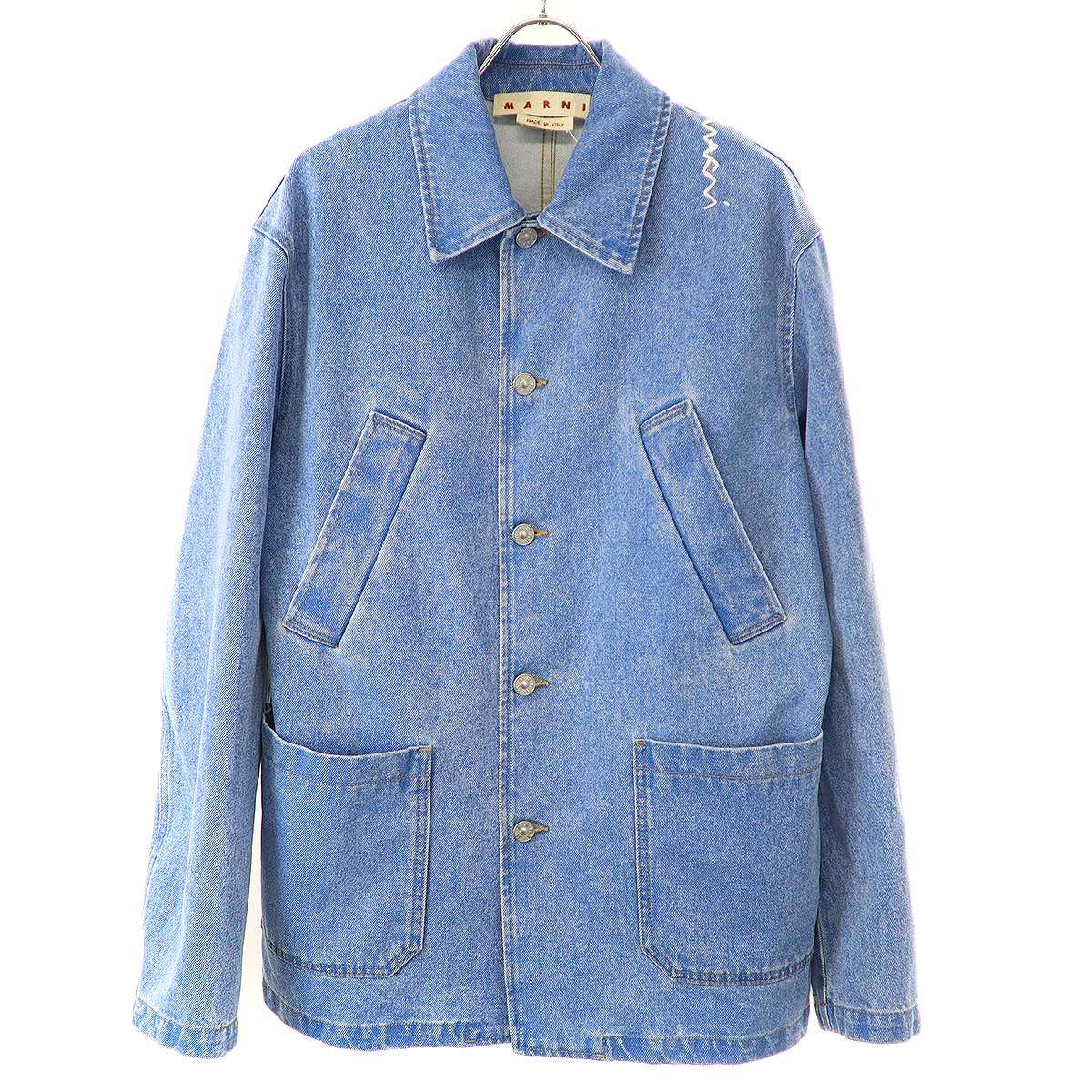 マルニ　MARNI デニムジャケット　44 新品】マルニ MARNI デニムジャケット - メルカリ