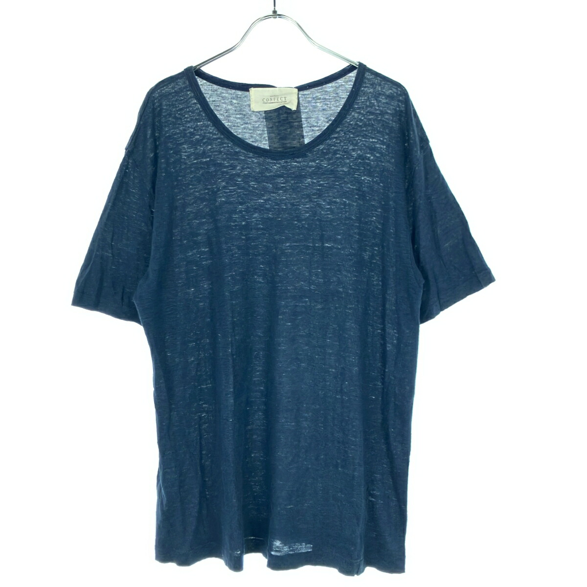 ネストローブ 天然染め天竺ラッフルTee Tシャツ ブラック nest robe ネストローブ 天然染め天竺ラッフルTee Tシャツ ブラック nest