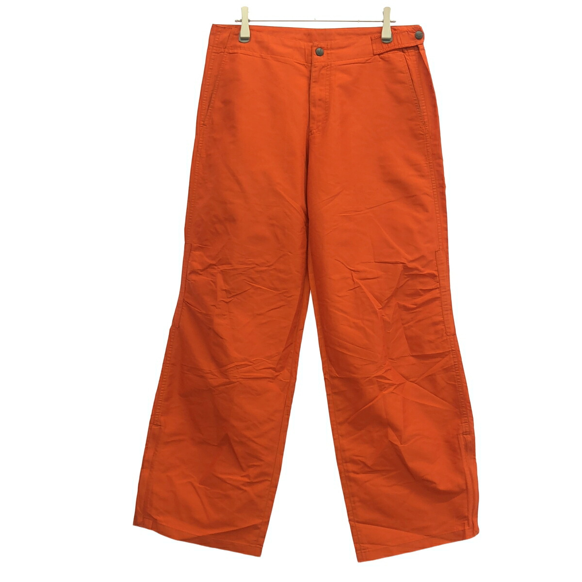 JIL SANDER ジルサンダー by Milan Vukmirovic 2003SS ナイロンジップパンツ  オレンジ色 46 【中古】 ITU2Z6CUVNFU メンズファッション-ズボン・パンツ