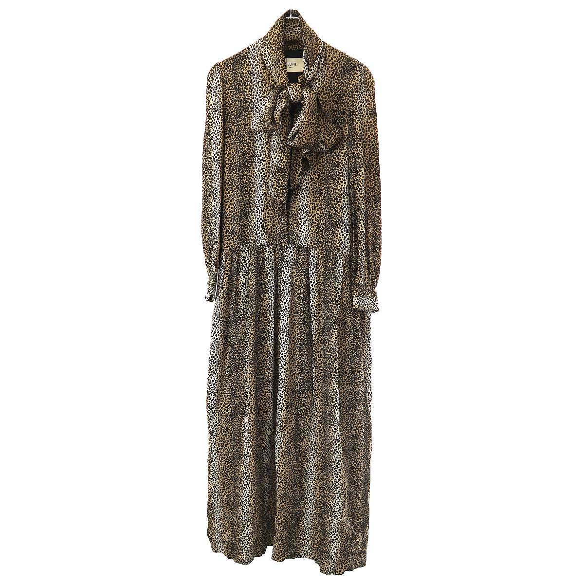 G*e様 Celine ワンピース 楽天市場】【セリーヌ】Celine ラヴァリエール 総柄 リボン シルク