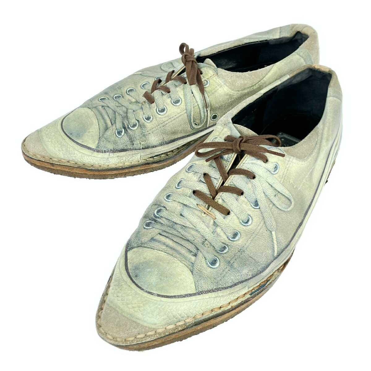 美品 maison mihara yasuhiro チェッカー柄 スニーカー 楽天市場】【中古】Maison MIHARA YASUHIROチェッカースリッポン