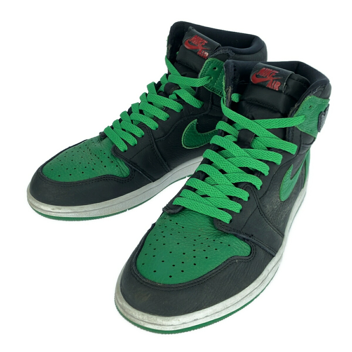 NIKE ナイキ AIR JORDAN 1 PINE GREEN スニーカー 555088-030 緑であること 黒いこと 28糎 【中古】 ITPQOP19TRFC