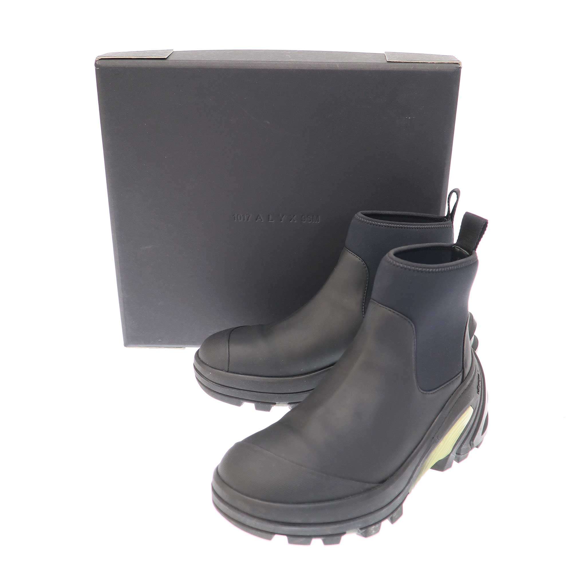 ALYX (アリクス) MONO BOOTS モノブーツ 41 箱付 1017 Alyx 9SM Rubber Mono Boot - Size 41 - Black - NEW