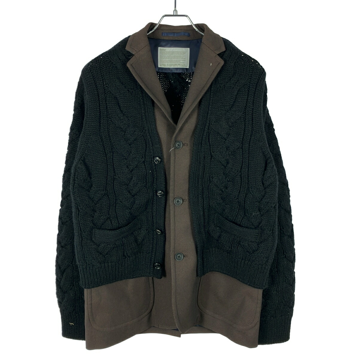 極美品 kolor / カラー ドッキングジャケット　グレー M タグ付き kolor(カラー) 22SS 