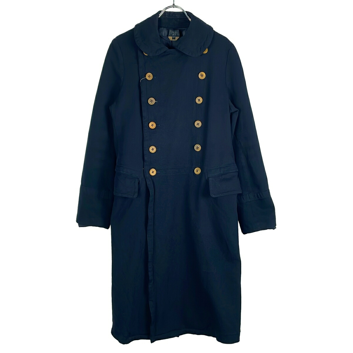 COMME des GARCONS COMME des GARCONS コムデギャルソンコムデギャルソン 12AW ポリエステル縮絨ダブル厚地の外套 RJ-C002 米国海軍 XS 【中古】 ITYNFRD4PCYK