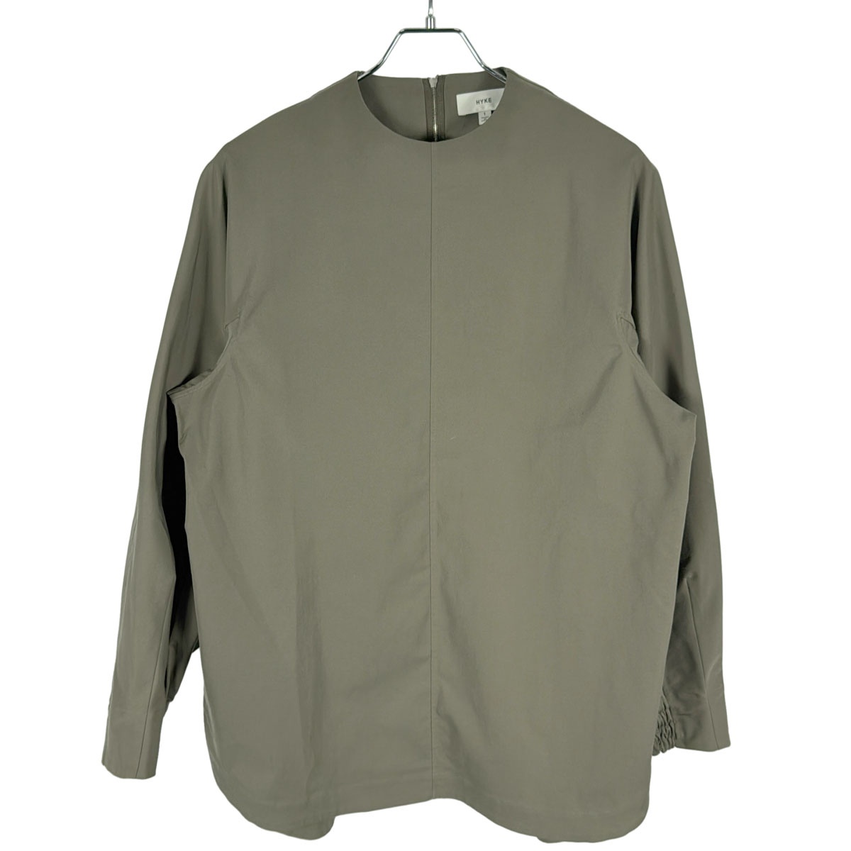 HYKE ハイク 21SS TASLAN TWILL TOP プルオーバーブラウス 211-15121 カーキグレー系 1 ITV9UEHC5Z77 楽天市場】HYKE ハイク 21SS TASLAN TWILL TOP プルオーバー