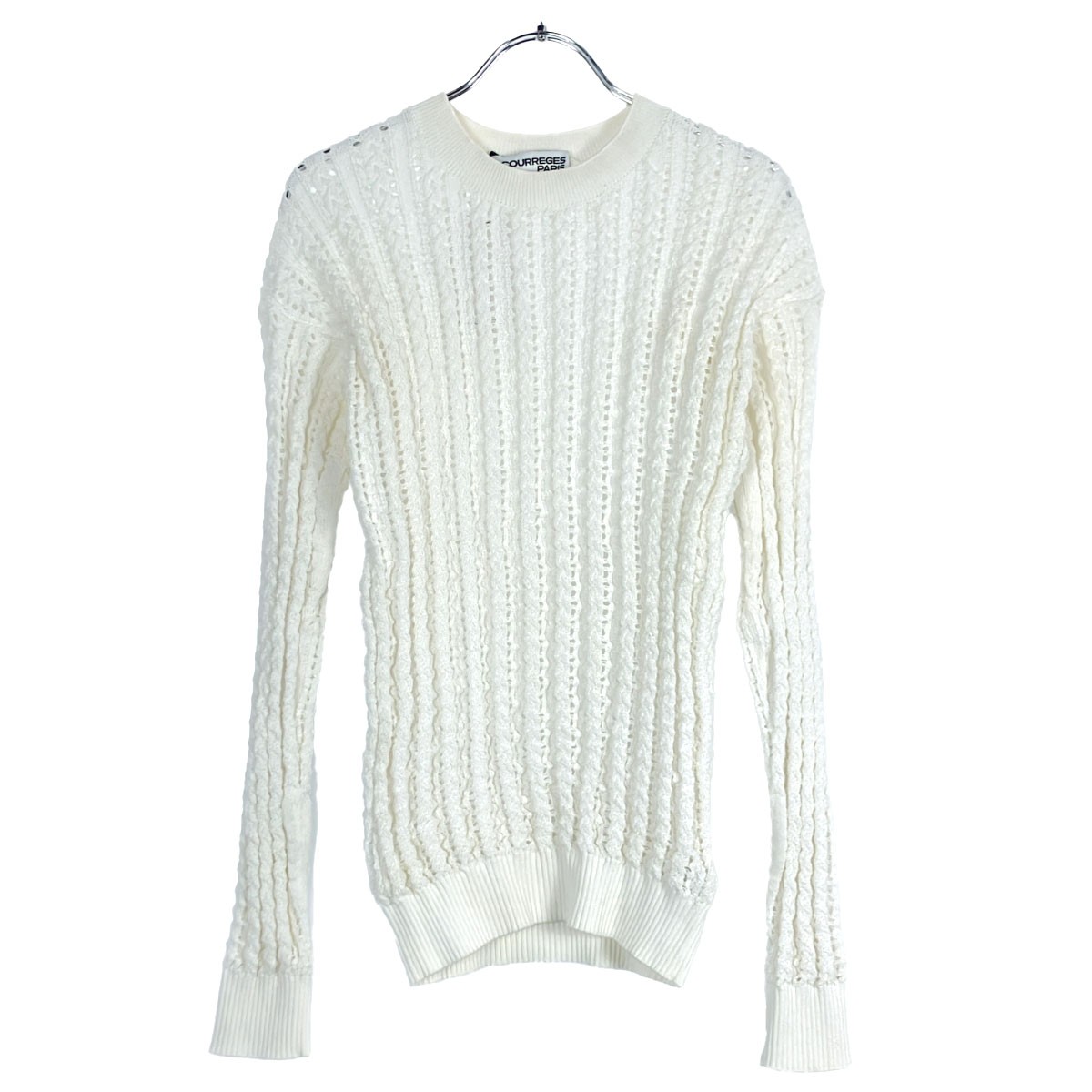 courrèges グレー ニットセーター 半袖 21 楽天市場】【7/28-9:59迄20％OFFクーポン対象】Courreges