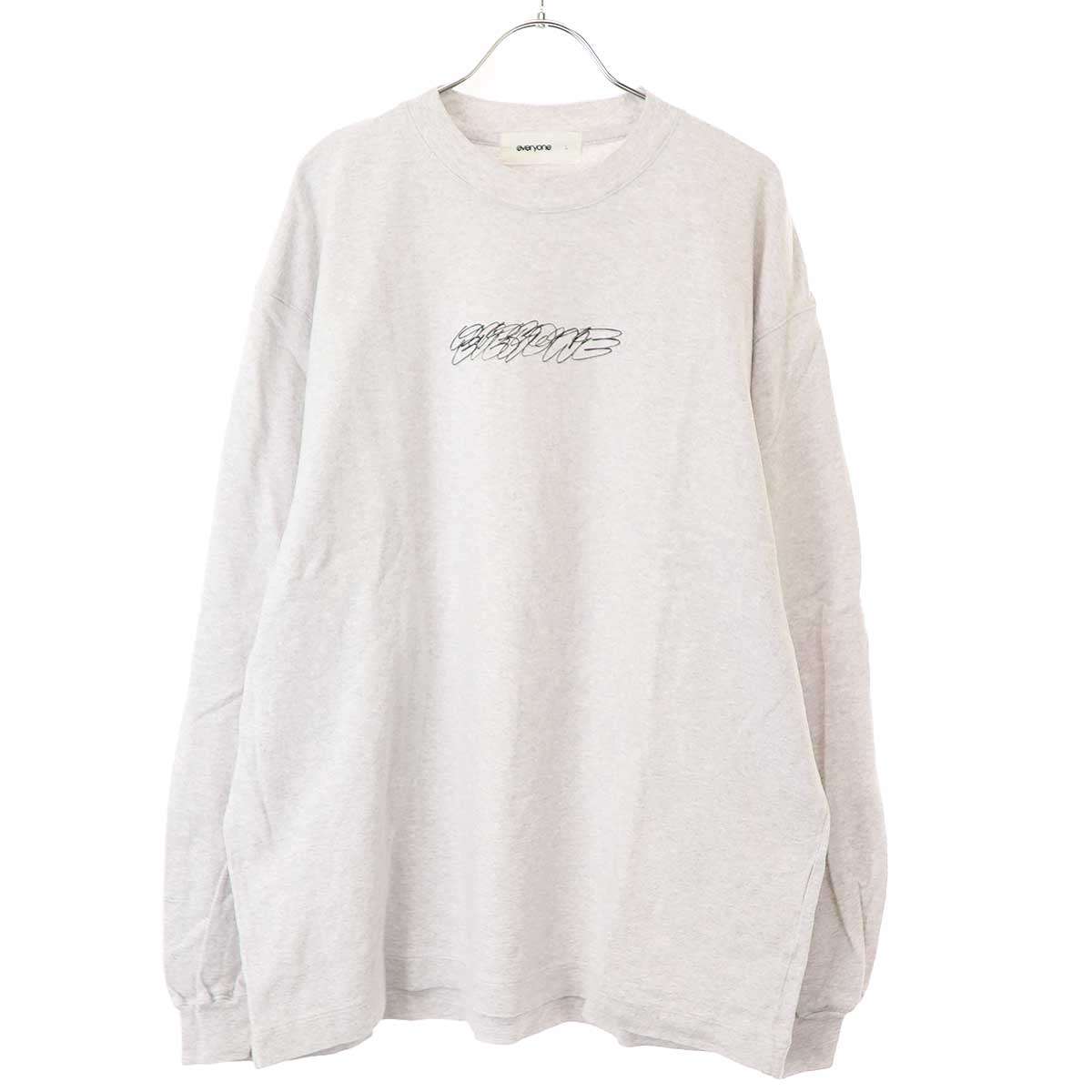 everyone エブリワン　ロングスリーブTシャツ everyone × REEBOK BORDER LONG SLEEVE TEE SHIRT GRAY XLサイズ