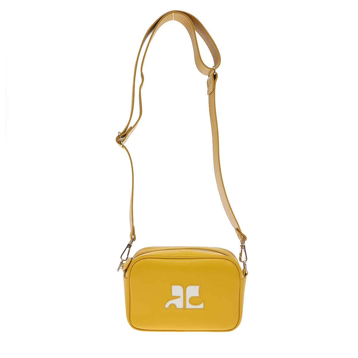 Courreges クレージュ Reedition Camera Bag ショルダーカメラバッグ イエロー 【中古】 IT29FJ0LWNW8|MODESCAPE 店