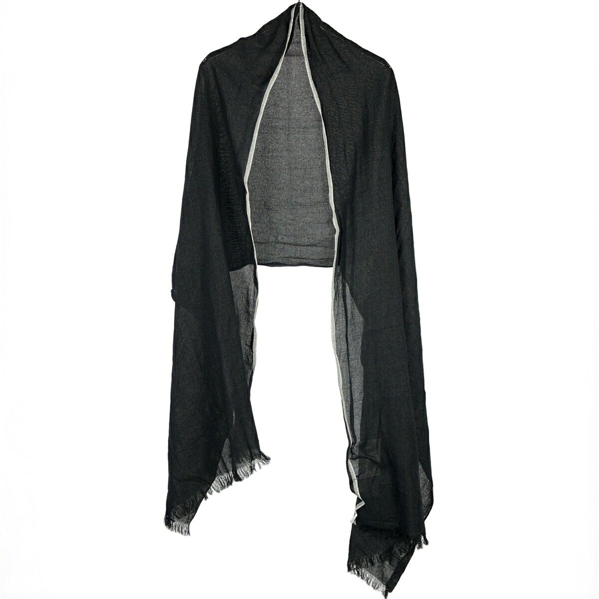 Yohji Yamamoto ストール Yohji Yamamoto - YOHJI YAMAMOTO ヨウジヤマモト ストール - 黒