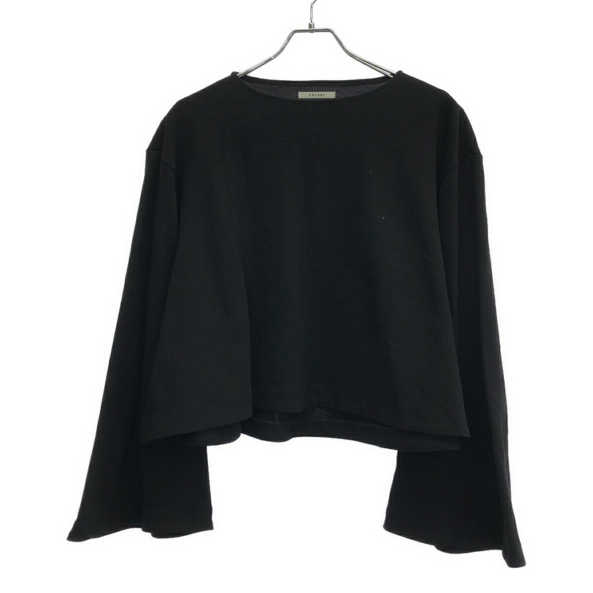CELERI セルリ  パフスリーブ 半袖Tシャツ  ブラック系  レディース ドゥーズィエムクラス【CELERI/セルリ】パフスリーブ Tシャツ