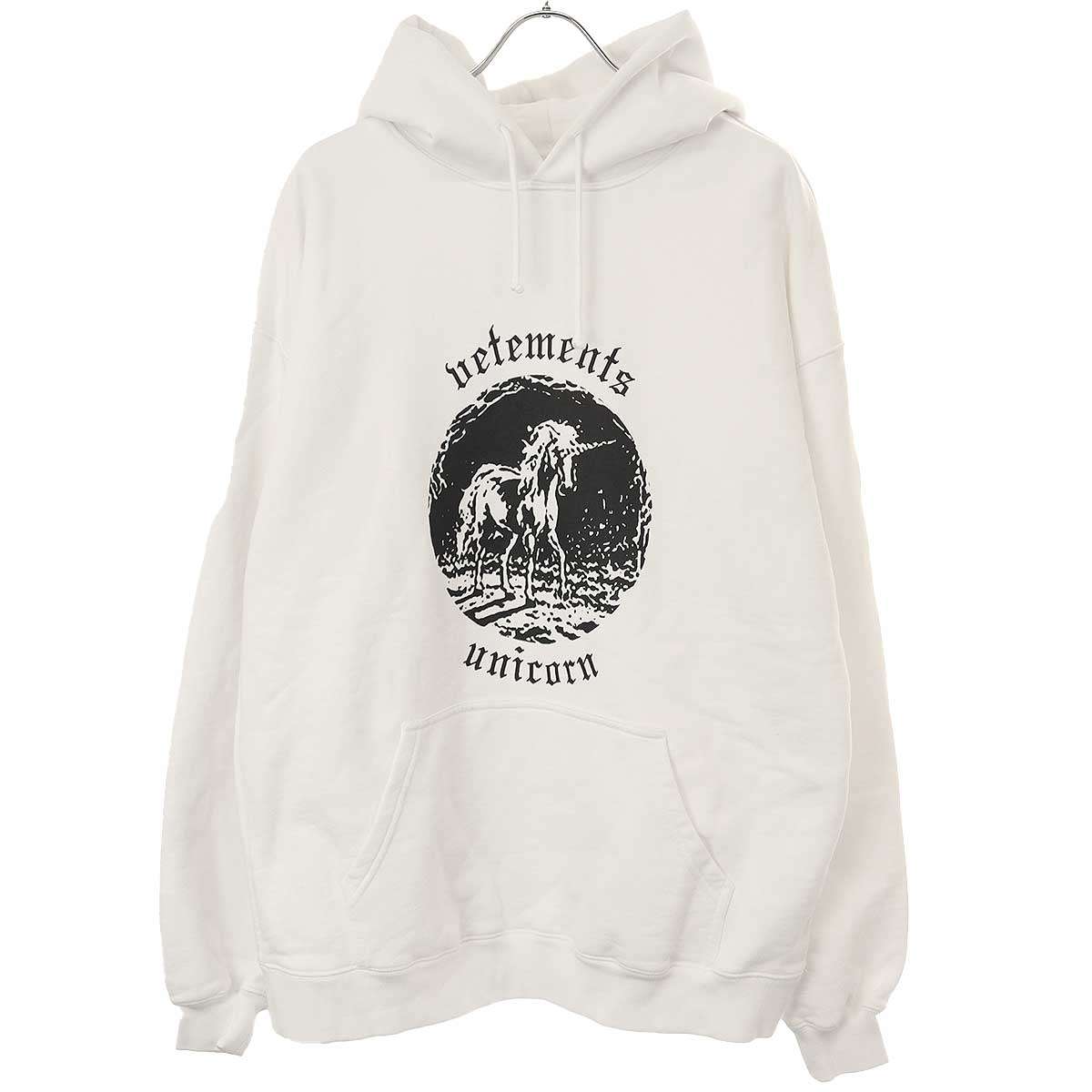 【VETEMENTS】 Flying Unicorn パーカー フーディ VETEMENTS Pink Flying Unicorn Hoodie Vetements