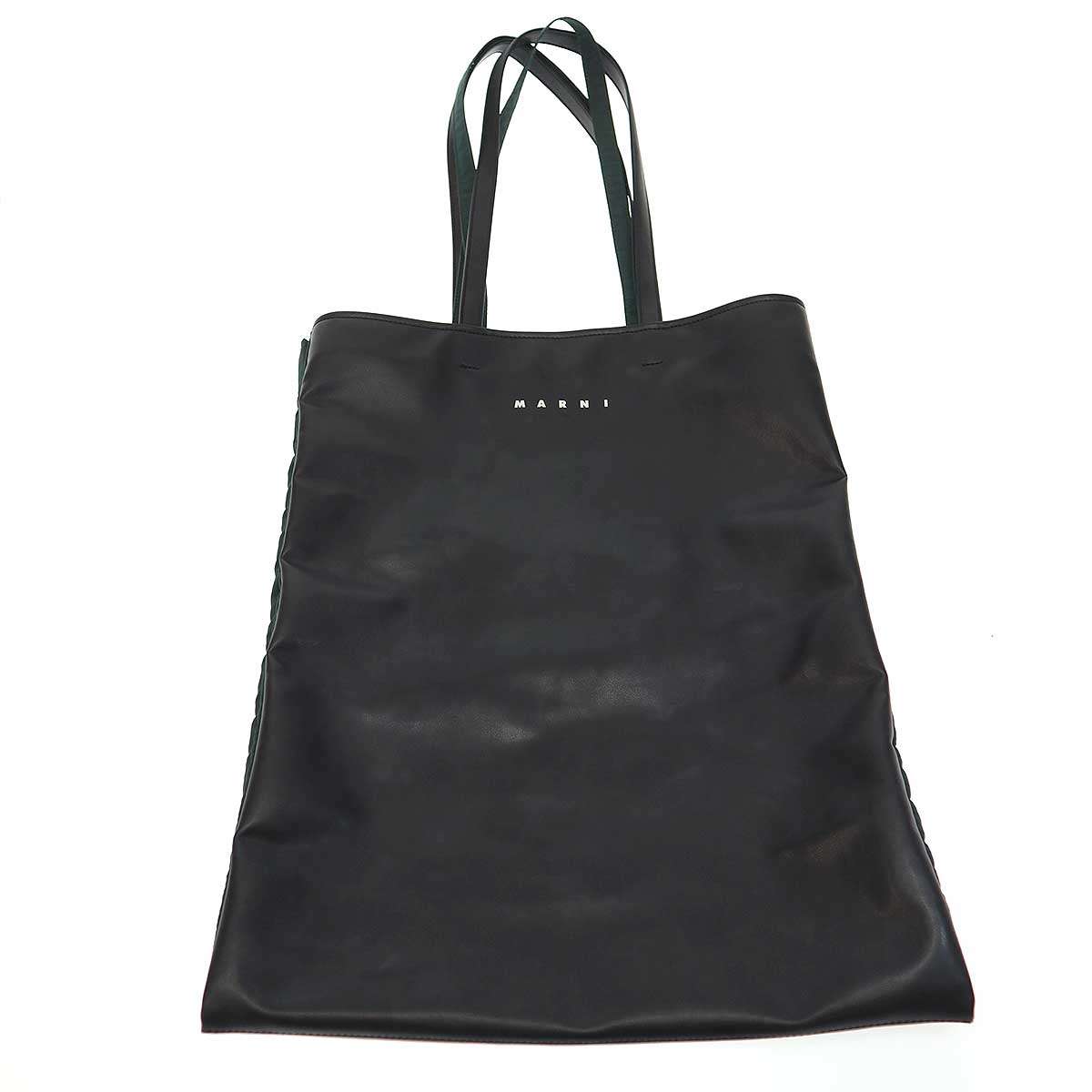 MARNI マルニ 21SS ダブルフェイストートバッグ SHMQ0026Q0 黒いこと 緑であること  【中古】 ITPGSRJNHI8W