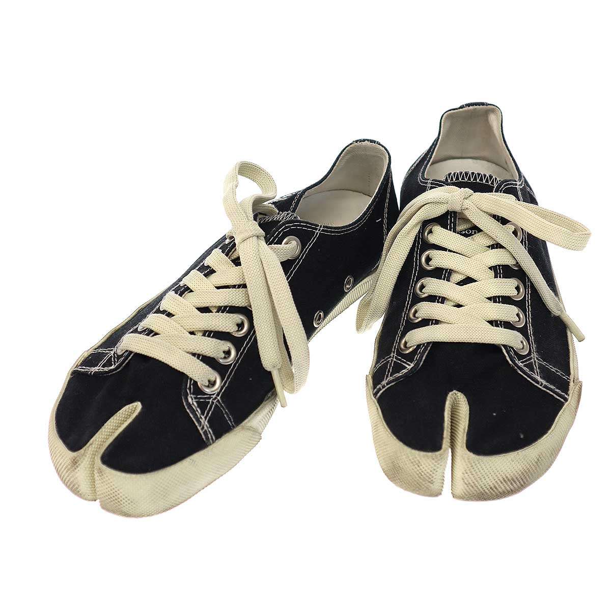 ＜メゾンマルジェラ＞キャンバススニーカー/タビ/白/レディース Maison Margiela□レディース タビ スニーカー White (Maison